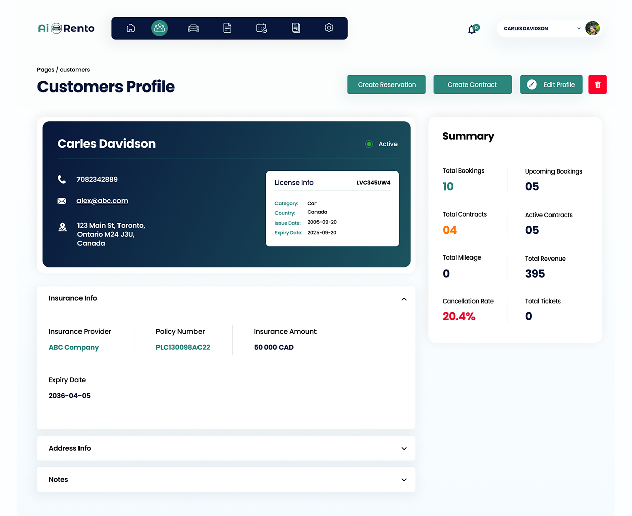 Customer management